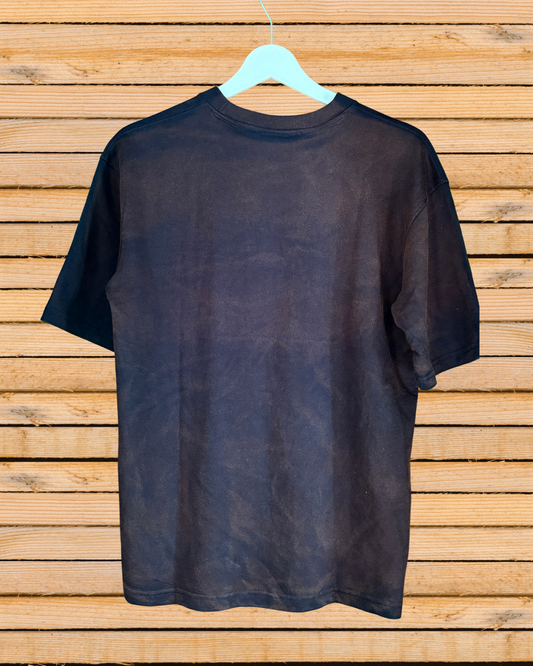 Brown acid wash oversized T-shirt 260gsm