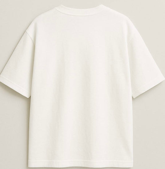 White oversized T shirt