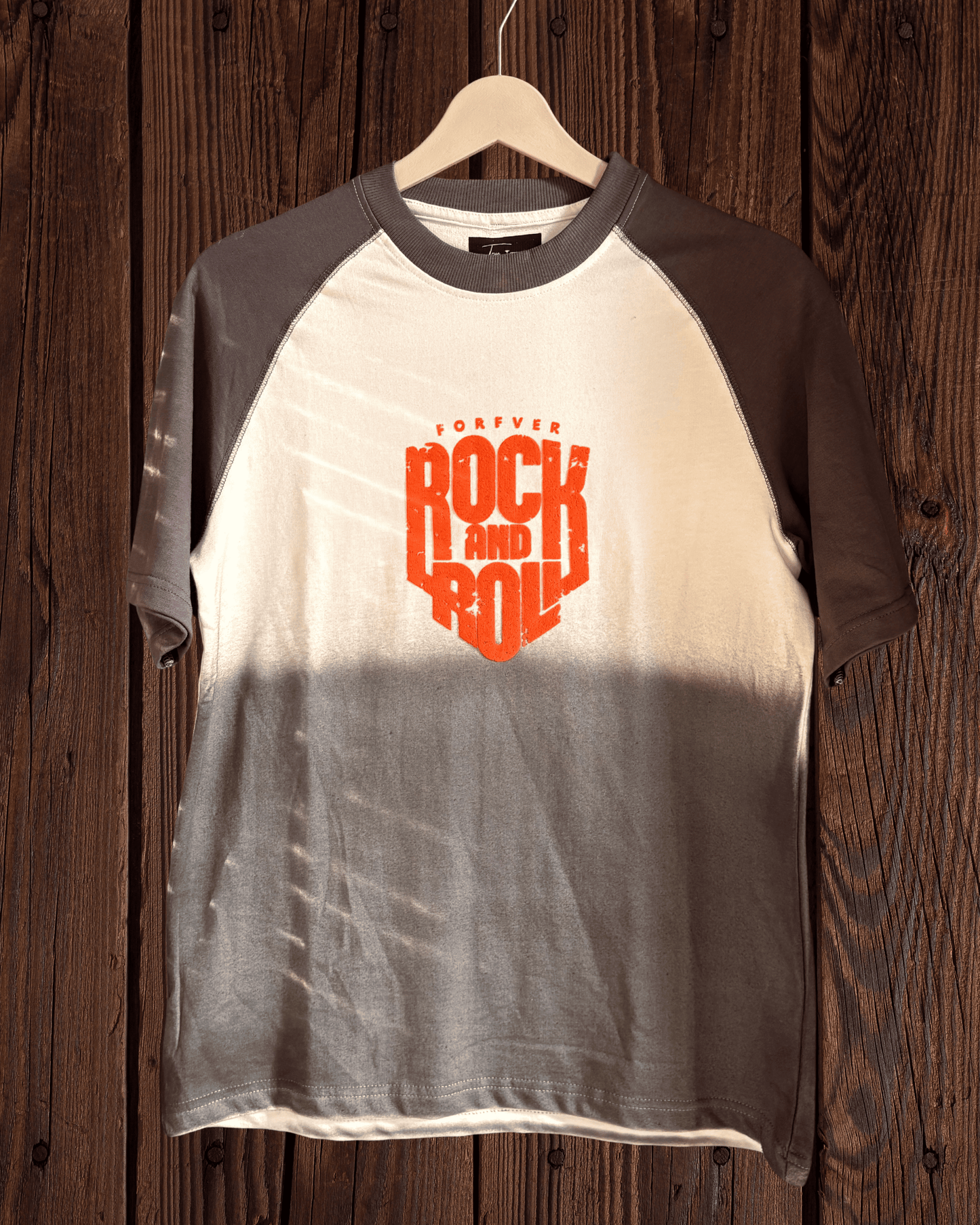 Acid spray gray oversized T shirt