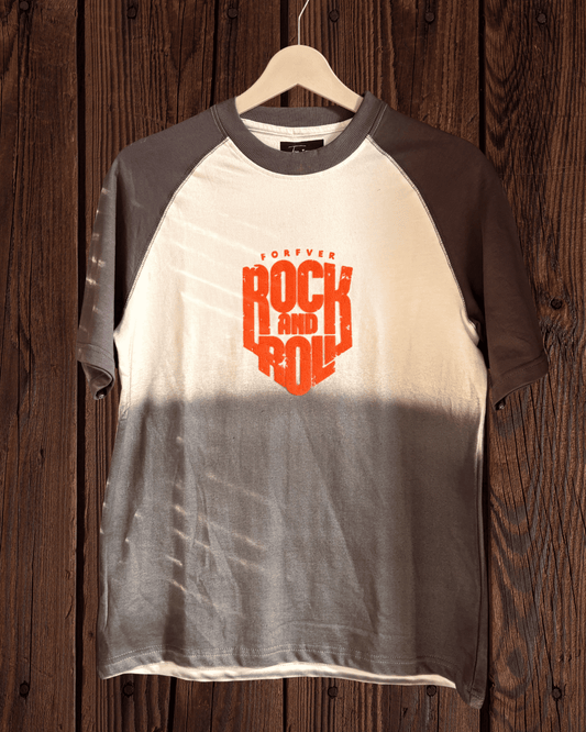 Acid spray gray oversized T shirt