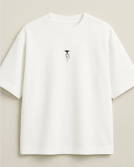 White oversized T shirt