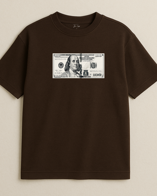 Dark brown oversized T shirt