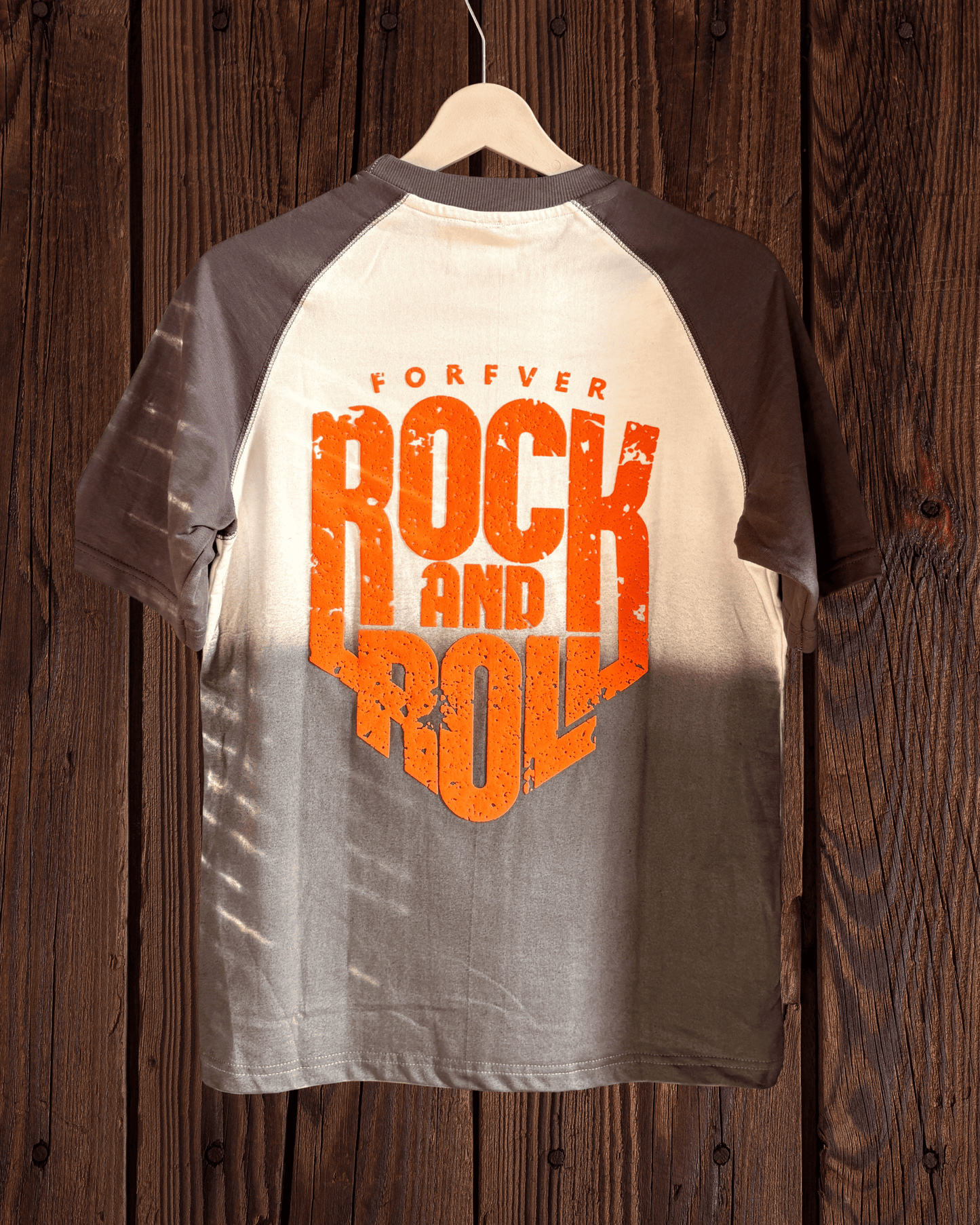 Acid spray gray oversized T shirt