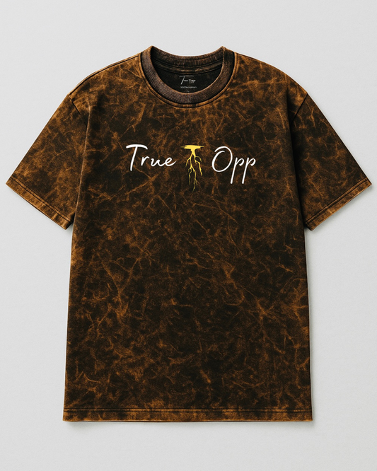 Rust Acid wash over sized T-shirt