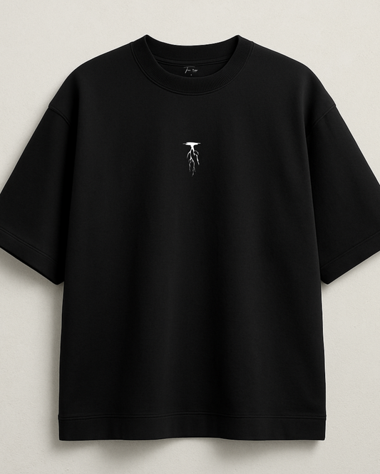 Black oversized T shirt