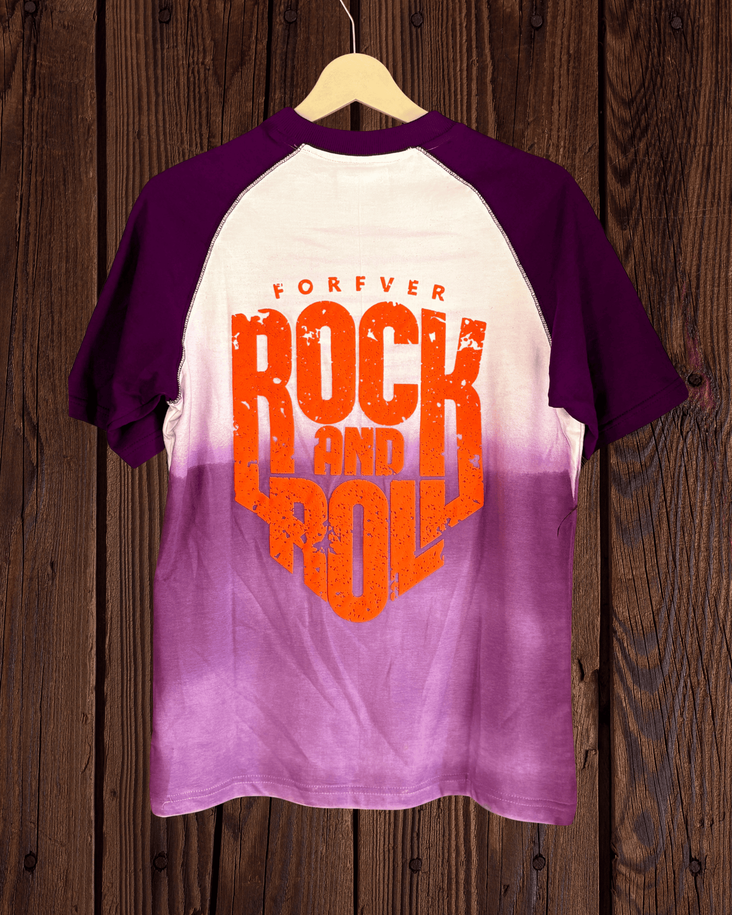 Acid spray purple oversized T shirt