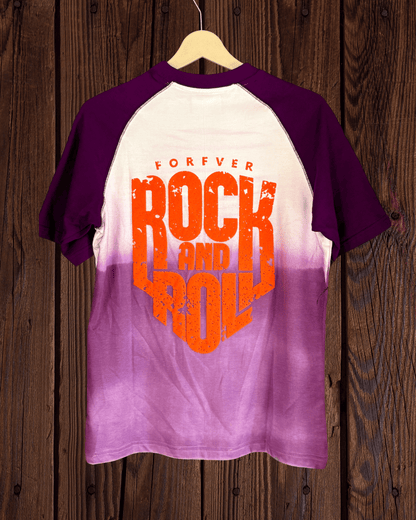 Acid spray purple oversized T shirt